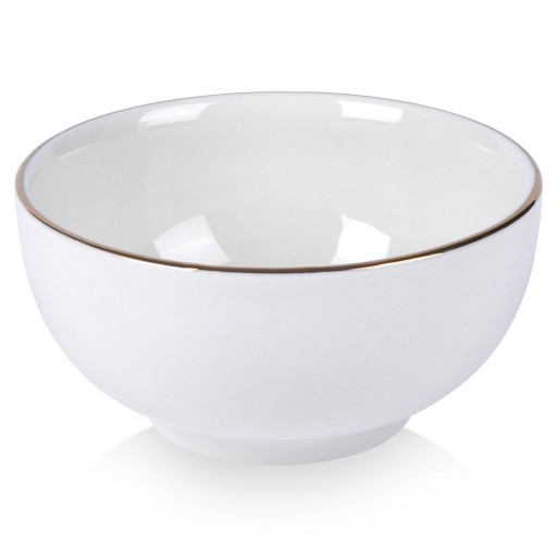PORCELÁNOVÁ misa, biele zlato, šalátová misa na šalátové pochutiny, 200 ml
