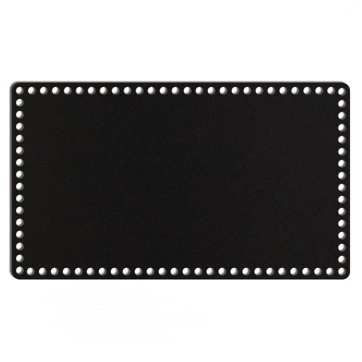čierny základný košík dno 25x43cm HDF obdĺžnik