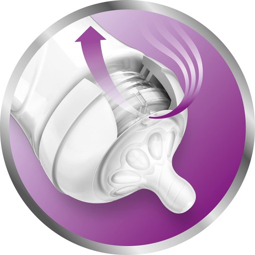 Philips Avent natural dojčenská fľaša 125ml antikolika 0m + cumlík