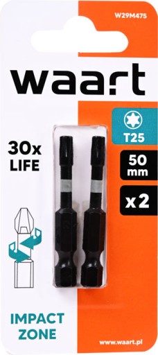 Nárazové bity TORX T25x50mm - 2 ks