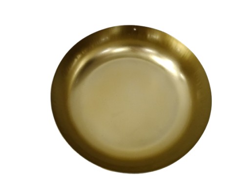Kovová miska, 14 cm, zlatá