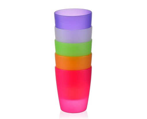 HRNČEK PLASTOVÉ HRNÍČKY SET. 5 KS 250ML ZMIEŠAŤ FARBU