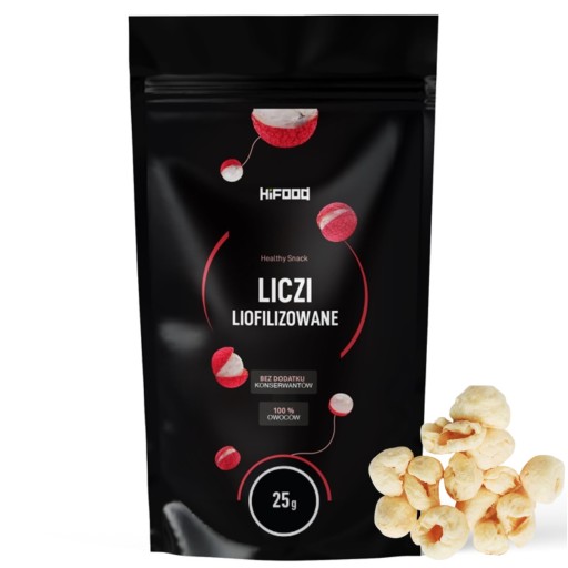 Liči sušené mrazom 25g celé HiFOOD PREMIUM