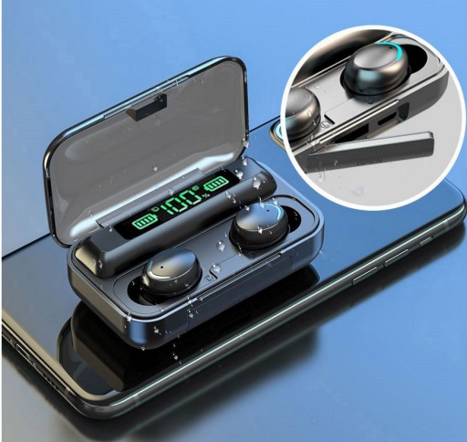 BEZDRÔTOVÉ SLÚCHADLÁ BLUETOOTH S MIKROFÓNOM POWERBANK F9 PRO MODEL 2024