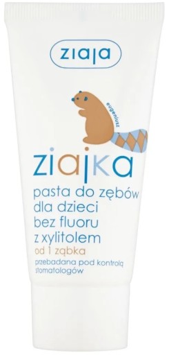 ZIAJKA ZUBNÁ PASTA PRE DETI OD 1 ZUBU BEZ FLUORIDOV S XYLITOLOM 50ml