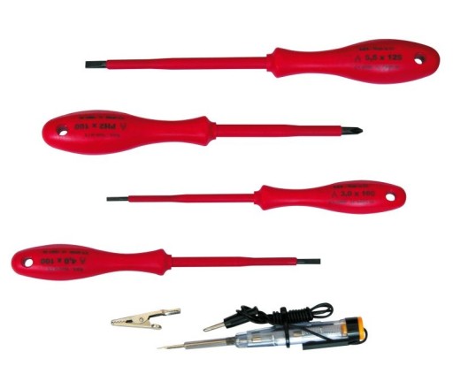 Sada elektrotech skrutkovačov 1000V 5 el 10540