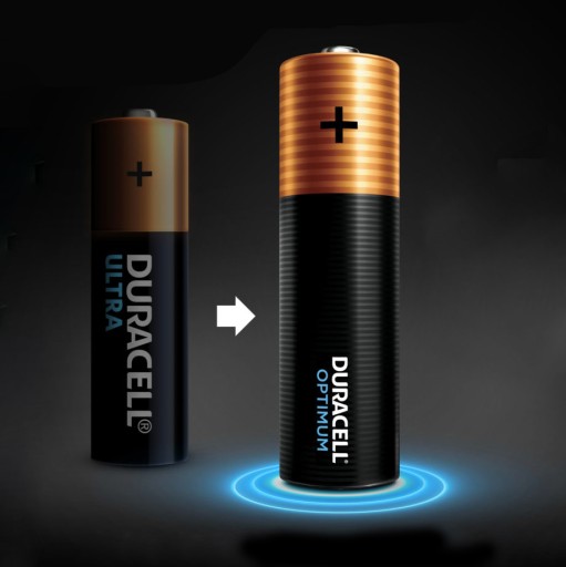 4x ALKALICKÁ BATÉRIA DURACELL OPTIMUM LR6 R6 AA