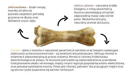 Satie Micha Žuvacia kosť s jeleňom a marhuľou, 13,5 cm