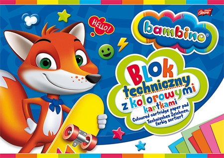 TECHNICKÝ BLOK, FARBA A4, 10 BAMBINO LIST