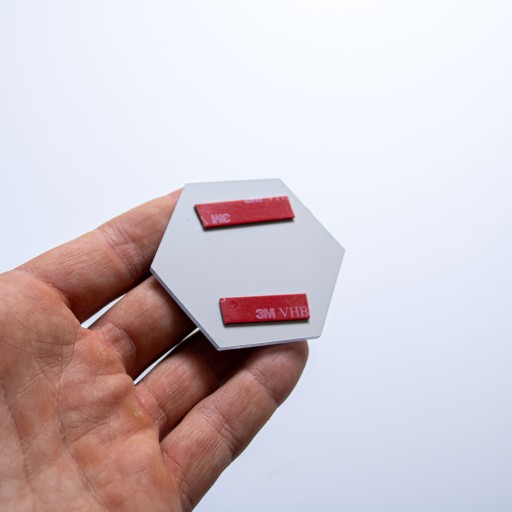 Nalepovacie zrkadlá na stenu Hex FOR DIY 3D ART