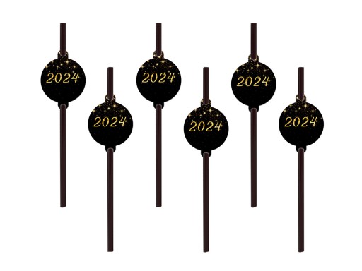 Slamky Tubusy Šťastný Nový Rok Silvester 6 ks Nový Rok