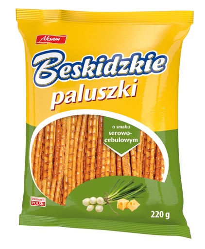 Aksam Tyčinky s príchuťou syra a cibule 180g