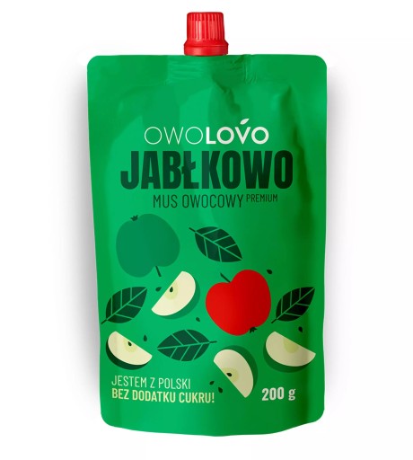 Owolovo jablková ovocná pena prírodná bez cukru pre deti 200 g