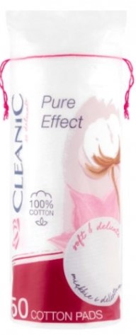Kozmetické tampóny CLEANIC Pure Effect 50 kusov