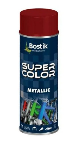BOSTIK červený Super Color Metalický lak na nechty 400 ml