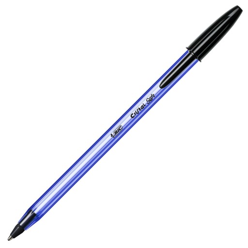 BIC Cristal Soft guľôčkové pero, čierne