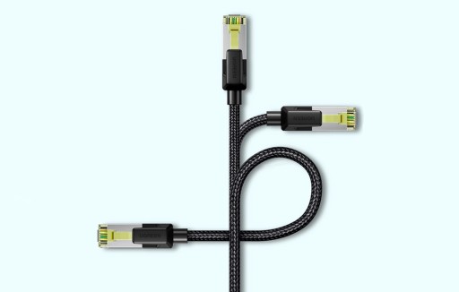UZELENÝ KÁBEL LAN ETHERNET KAT. 7 RJ45 10GB/S FTP OPLOT 2M