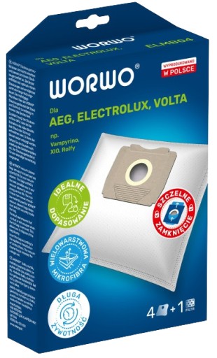 4x vrecká do vysávača ELMB04 Electrolux AEG Volta