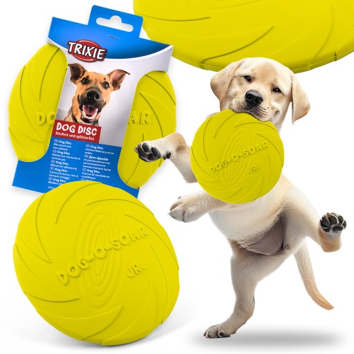 FRISBEE PRE MALÉHO PSA, LIETAJÚCI DISK, TANIER, HRUBÁTKO, HĽADACIA HRAČKA, 15 CM