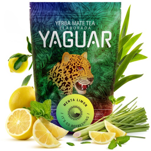 Yerba Mate Yaguar Menta Limon Mint 0,5kg 500g