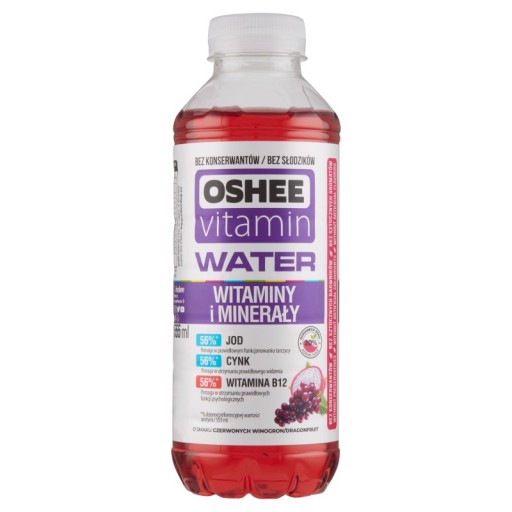 Oshee nesýtený nápoj vitamíny minerály hrozno a dráč 555ml x6
