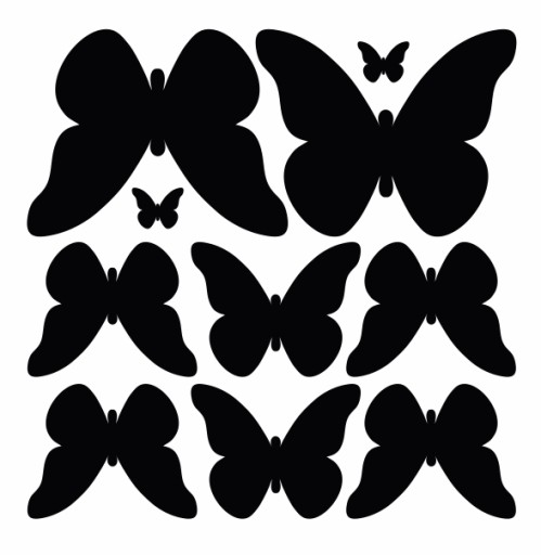 Nálepky BUTTERFLIES - samolepiaca nálepka motýľa