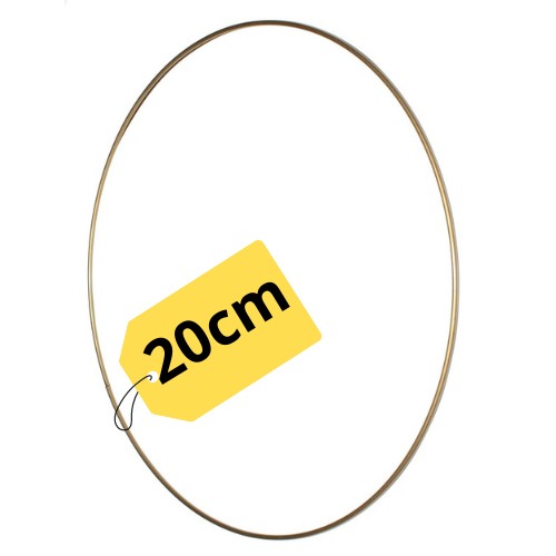Kovová obruč pre lapač snov Macrame Zlatá kruhová základňa 20 cm