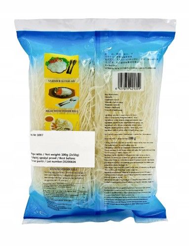 VERMICELLI SÓJOVÉ rezance 100g Z MUNGOVÝCH Bôb