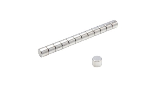 Cylindrický neodymový magnet MW 6x5 N38, sada 10 kusov