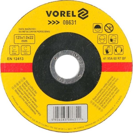 KOVOVÉ REZNÉ KOTÚČE FI - 125x1,0x22mm