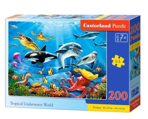 PUZZLE 200 TROPICKÉ SVETOVÉ KOLEČKO POD VODOU