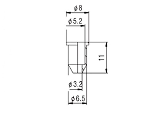 Návleky na strunu pre 6-strunovú gitaru VPARTS VSF-015 (CR)