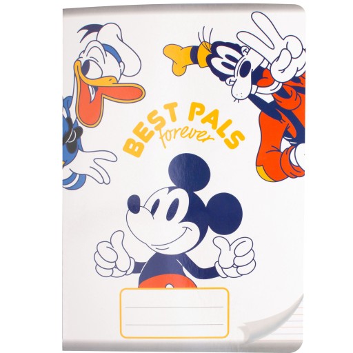 FAREBNÁ ŠKOLSKÁ KNIHA 3 RIADKOVÁ A5 16k MICKEY