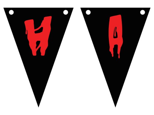 Banner Bloody Happy Halloween 500 cm girlanda
