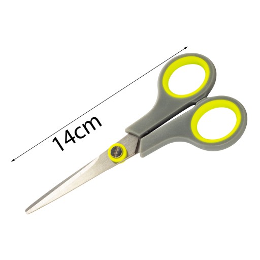NOŽNICE UNIVERZÁLNE DO KANCELÁRSKYCH ŠKOL NA KRAJČÍRSTVO 14 cm KAMILLE