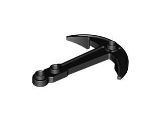 LEGO 95354 28979 BLACK ANCHOR (1g)