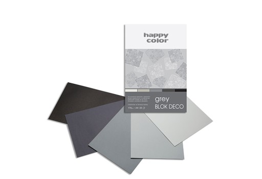 DECO BLOCK TECHNICAL FAREBNÝ PAPIER sivý A4