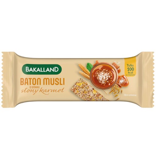 BAKALLAND Cereálna tyčinka s kakaovým müsli s medom 30g