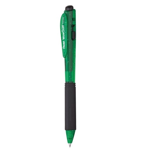 Pentel K437CR gélové pero 0,7 mm WOW zelené
