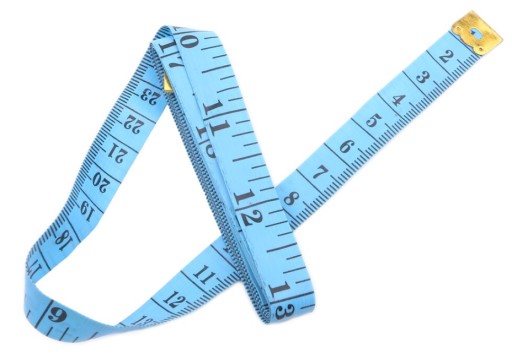 Tradičný viacfarebný krajčírsky meter meria 150 cm