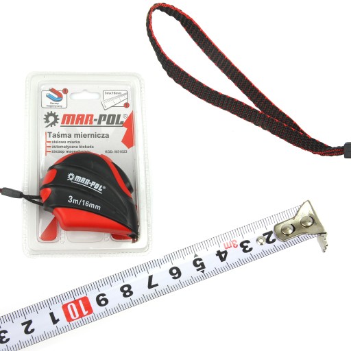 Zvinovací meter 3m x 16mm, zaťahovací meter