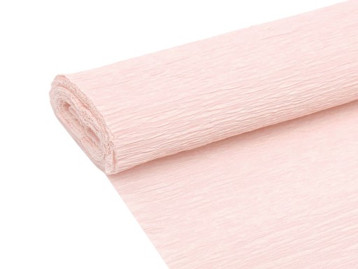 Krepový papier, CRIPPED Papier hodvábny, TALIANSKY svetloružový 180g Krepový č. 569 RUŽOVÁ ružová