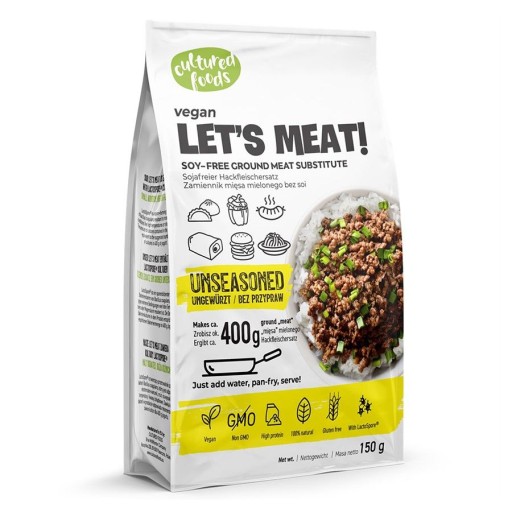 NÁHRADKA MLETÉHO MÄSA BEZ KORENIA, BEZLEPKOVÁ 150 g - PESTOVANÉ POTRAVINY
