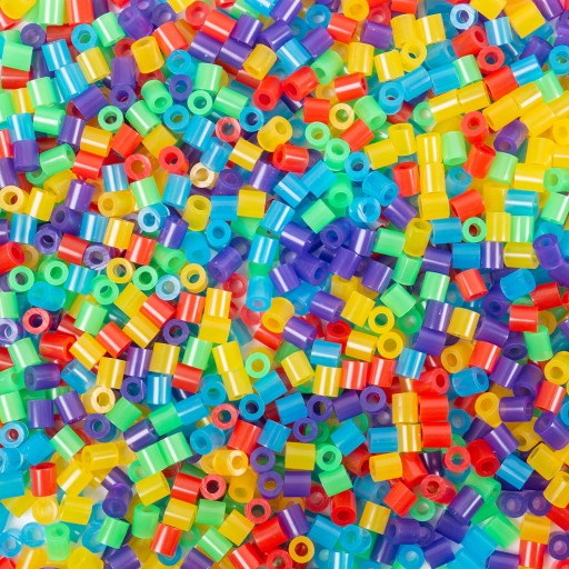 Zažehľovacie korálky RAINBOW COLORS 1500 ks Benny korálky Veľkosť Midi 5mm