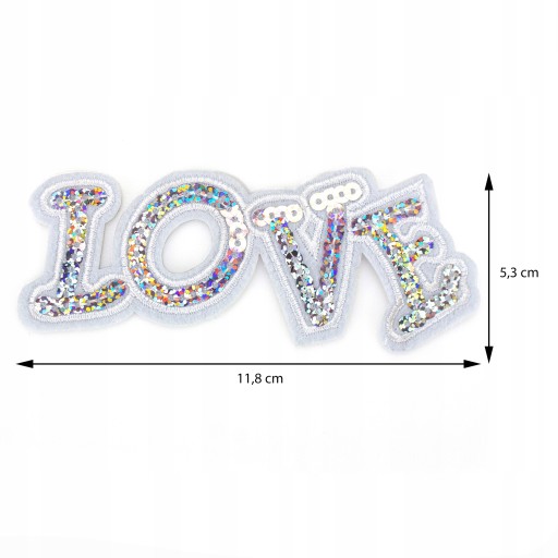Nažehľovačka TERMO Love s nápisom Love
