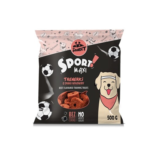 Cvičiteľ psov maškrty z hovädzieho mäsa Mr. Bandit Sport Maxi 500g