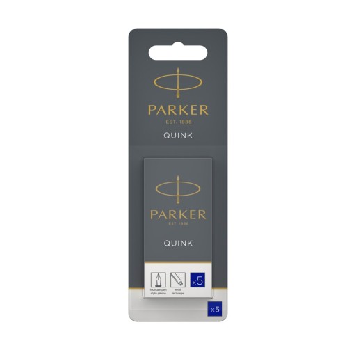 Dlhé perá PARKER, tmavomodrá, 5 ks.