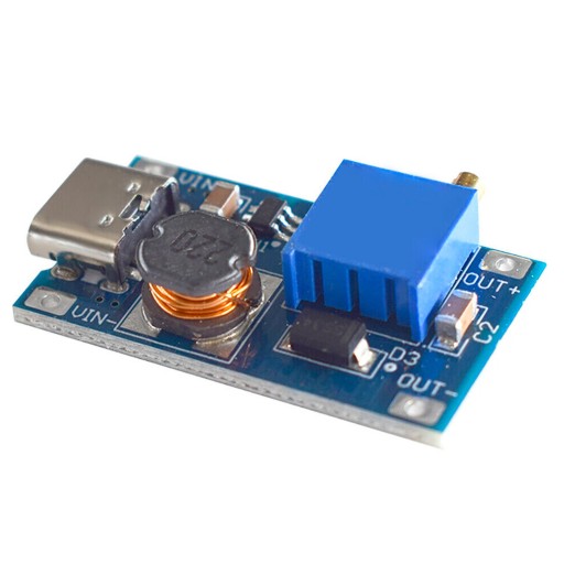 MT3608 stupňový prevodník 3V-24V 4V-28V 2A USB-C