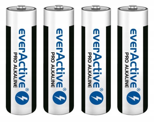 4X VÝKONNÉ EVERAKTÍVNE ALKALICKÉ BATÉRIE LR6 R6 AA