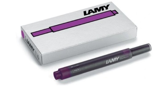 Purpurové kazety Lamy T10, balenie po 5 ks